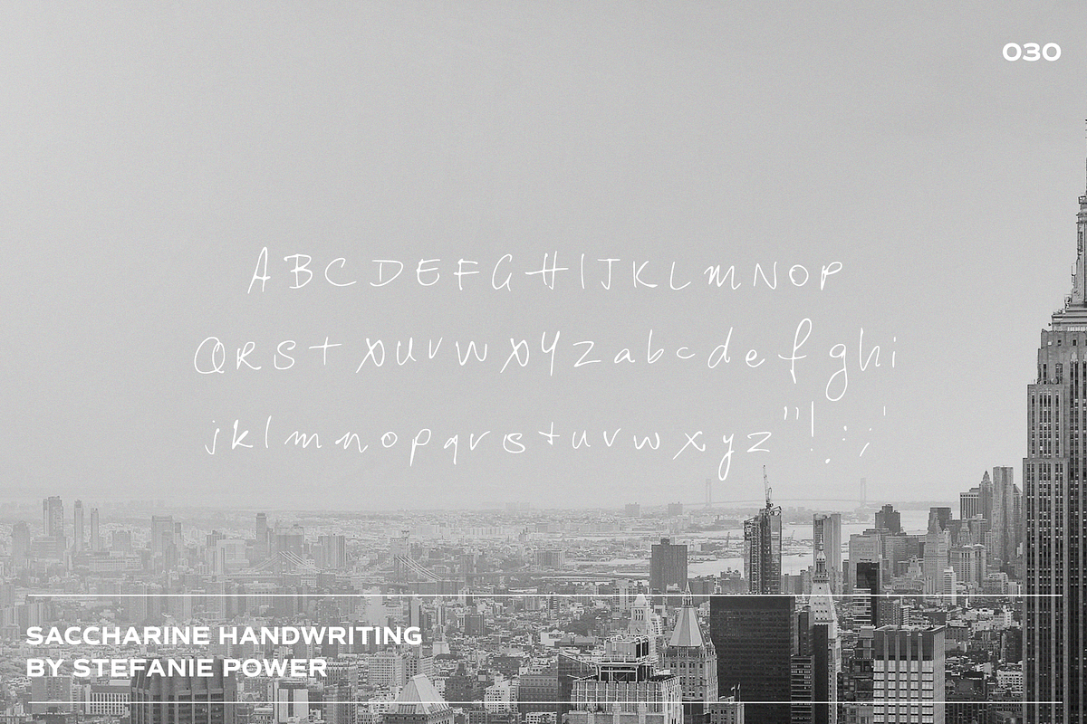 Saccharine Handwriting | Font, a Script Font by Stefanie Madison (Photo 2 of 2)