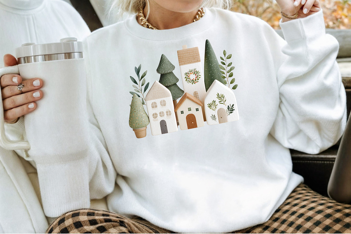 Watercolor Boho Christmas Clipart Se, an Illustration by Sublimation Artist (Photo 4 of 6)