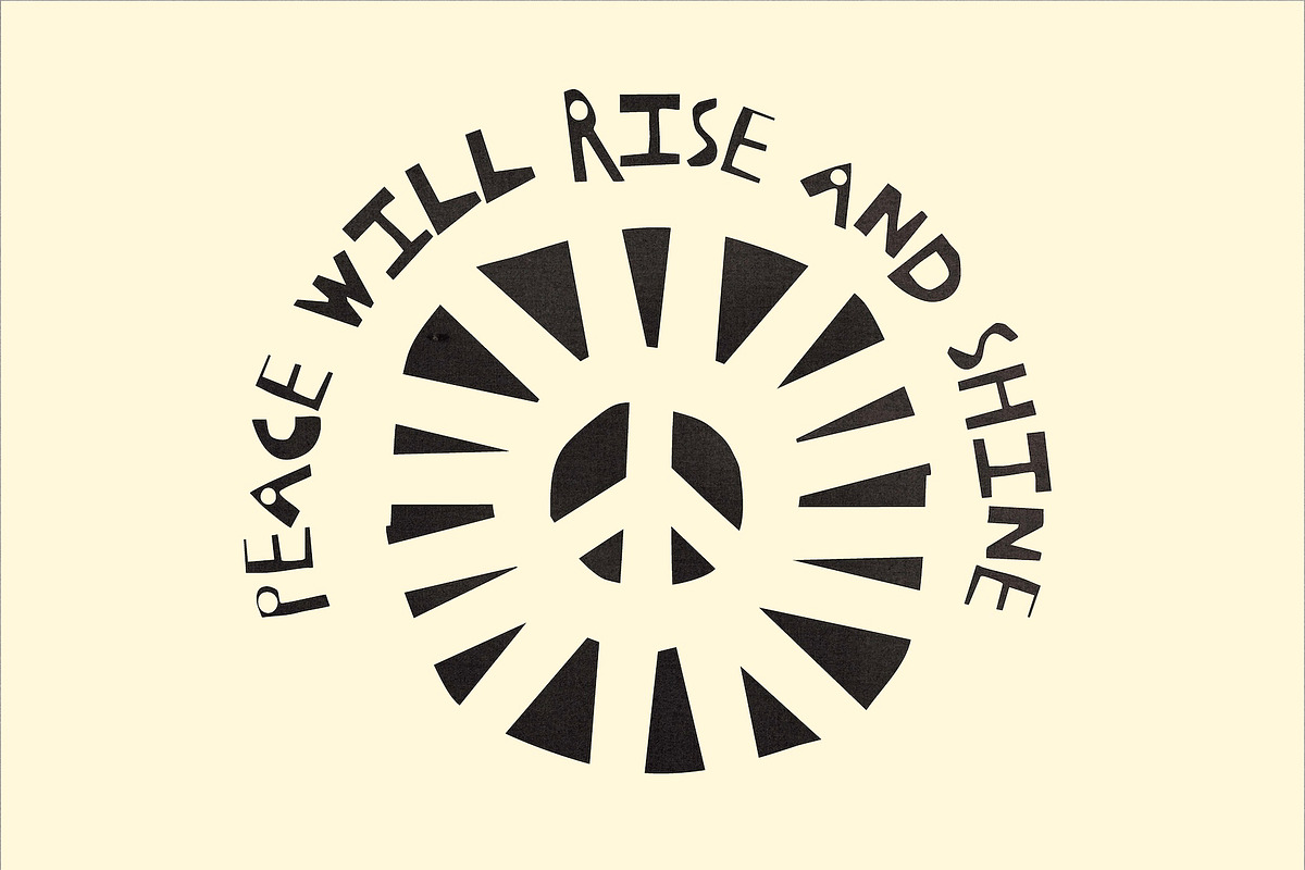 Peace Pieces 40 Hand-Cut Peace Icons, a Decorative Illustration by Madeline ODonoghue Design (Photo 8 of 10)
