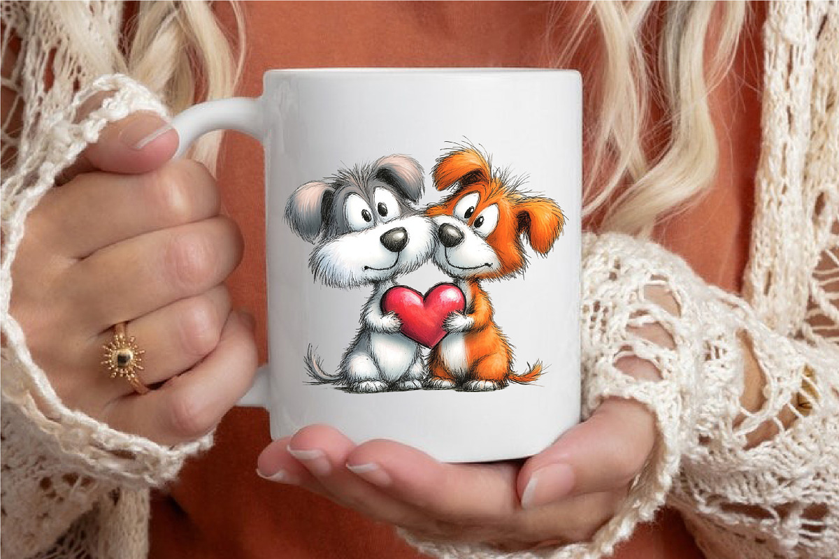 Valentine Dog Best Friend Clipart, an Animal Illustration by designcity5 (Photo 3 of 5)