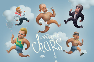 Running man characters 