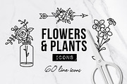 60 Plant & Floral Icons - Flower, an Outline Icon by Hatch Design Workshop (Thumbnail 11 of 11)
