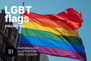 LGBT flags. 51 images, an Abstract Photo by Handmadefont (Thumbnail 1 of 12)