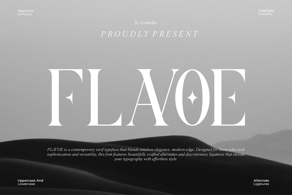 Flavoe || Modern Serif Font, a Serif Font by Ermedia Studio (Photo 1 of 10)
