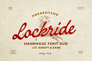 Lockride - Vintage Font Duo, a Script Font by Bale Type (Thumbnail 1 of 9)
