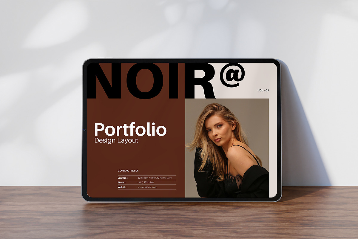 NOIR | Portfolio Brochure Template, a Brochure Template by TemplateFolio-Shop (Photo 4 of 12)
