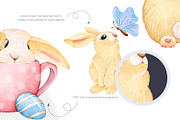Cute Easter bunny Clipart PNG, a Seasonal Illustration by Mespilia (Thumbnail 3 of 5)