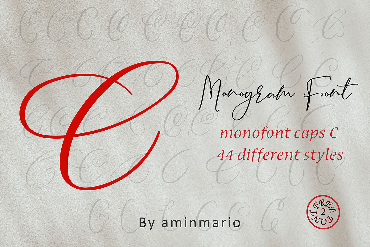 MONOGRAM C | Monofont caps C