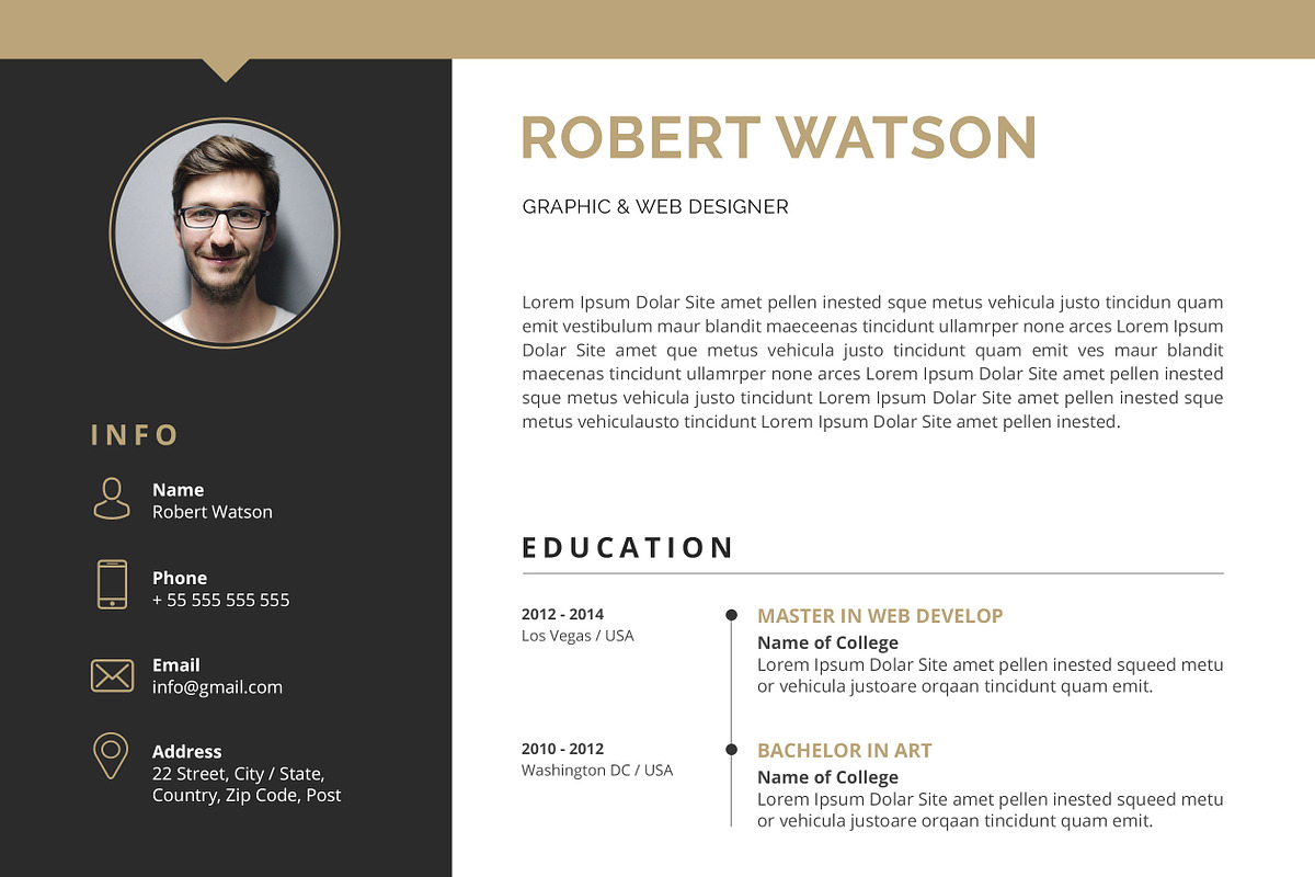 Resume/CV, a Resume Template by SlideCo (Photo 4 of 5)