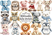 Vintage Knitted Plush Baby Animals, an Illustration by OK Design (Thumbnail 1 of 5)