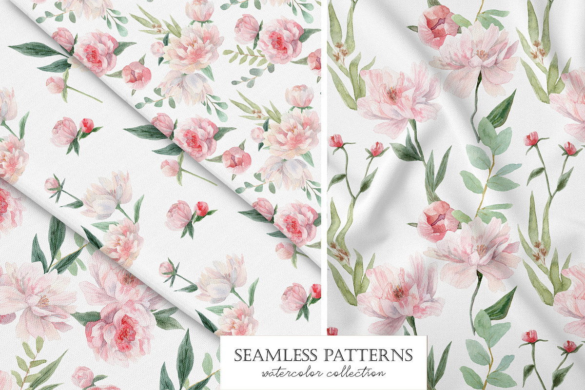Watercolor Peony. Pink peonies., a Decorative Illustration by Slastick (Photo 7 of 11)