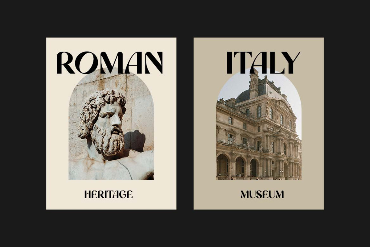 Romanost Modern Display Font, a Sans Serif Font by UICreative (Photo 4 of 13)