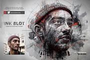 Ink Blot Template for Photoshop, a Templates & Theme by fashionaddict (Thumbnail 1 of 8)