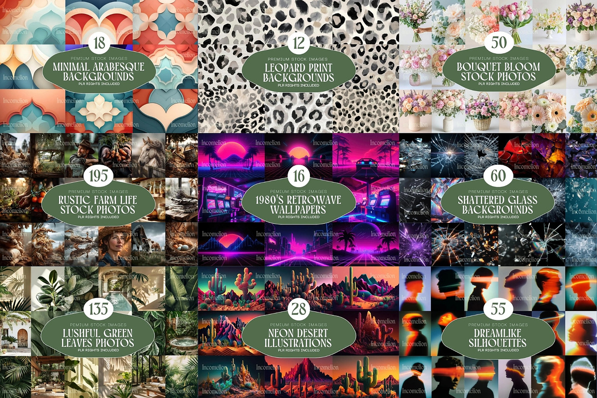 Whole Shop Bundle Incomelion, a Background Graphic by Incomelion (Photo 9 of 18)