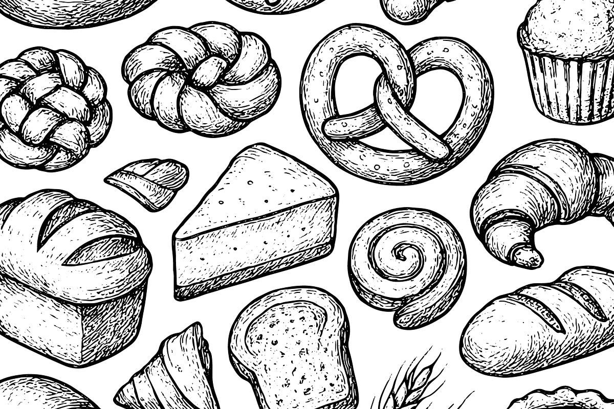 Vintage Bakery illustration, an Object Graphic by RT Studio (Photo 4 of 5)
