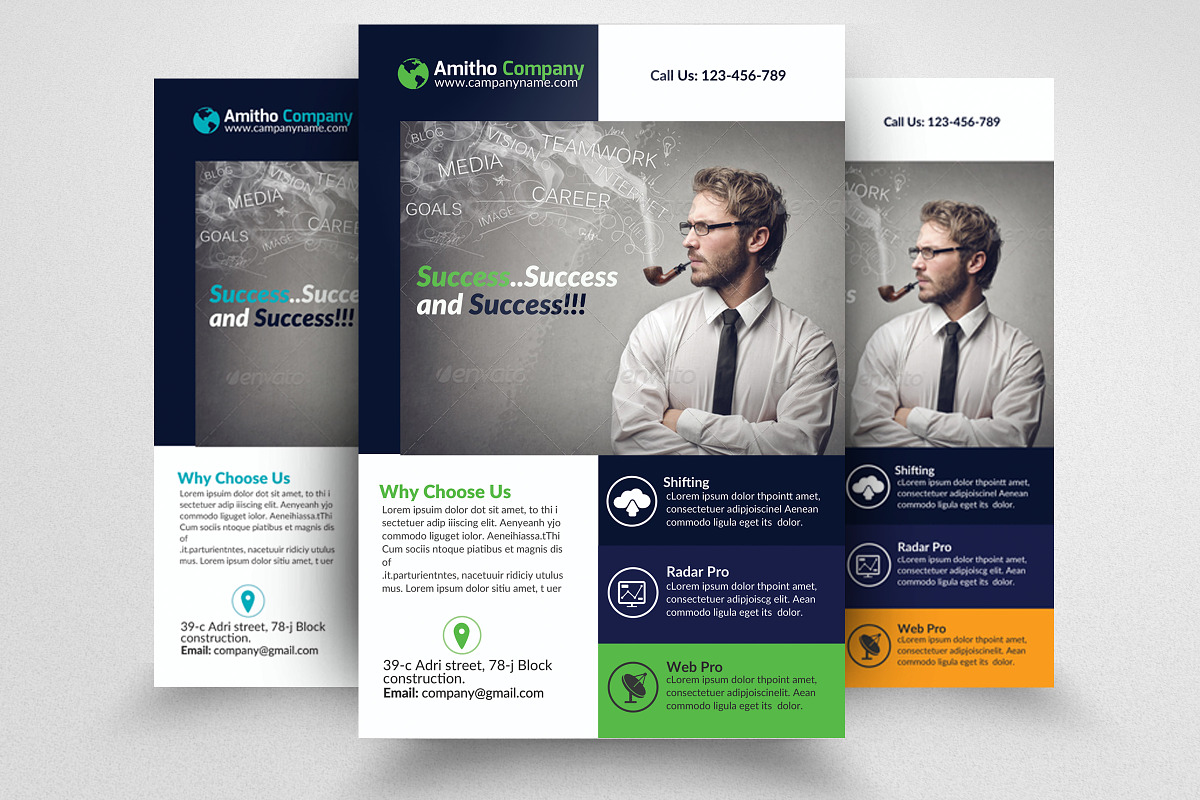 Business Flyer Psd Template, a Flyer Template by Psd Templates (Photo 1 of 3)