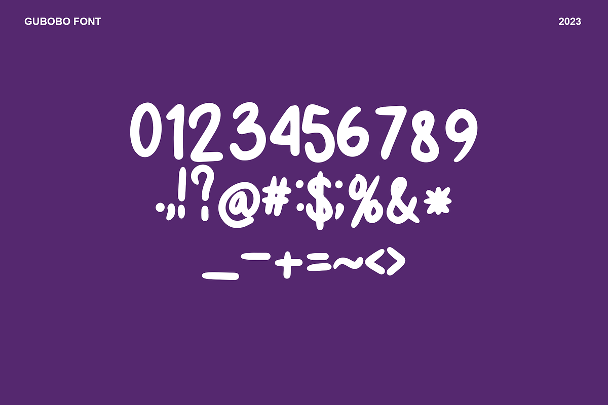 Gubobo Handwriting Brush Font, a Handwritten Font by rtf.studio (Photo 5 of 5)