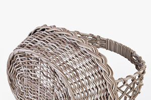 Wicker Basket 04 Gray Color