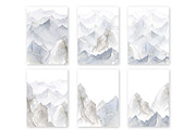Watercolor Mountains Clipart, a Background Graphic by Lemon design (Thumbnail 4 of 8)