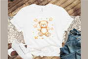 Watercolor Beige Teddy Bear Nursery, an Illustration by Sublimation Artist (Thumbnail 4 of 6)