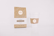 Coffee Bag and Cup Mockup, a Cups & Container Mockup by eamejia (Thumbnail 1 of 2)