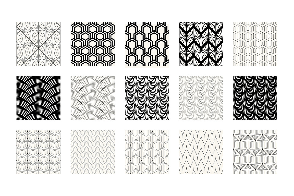 Art Deco Bundle  |  125 Patterns, a Pattern Graphic by Curly_Pat (Photo 7 of 13)