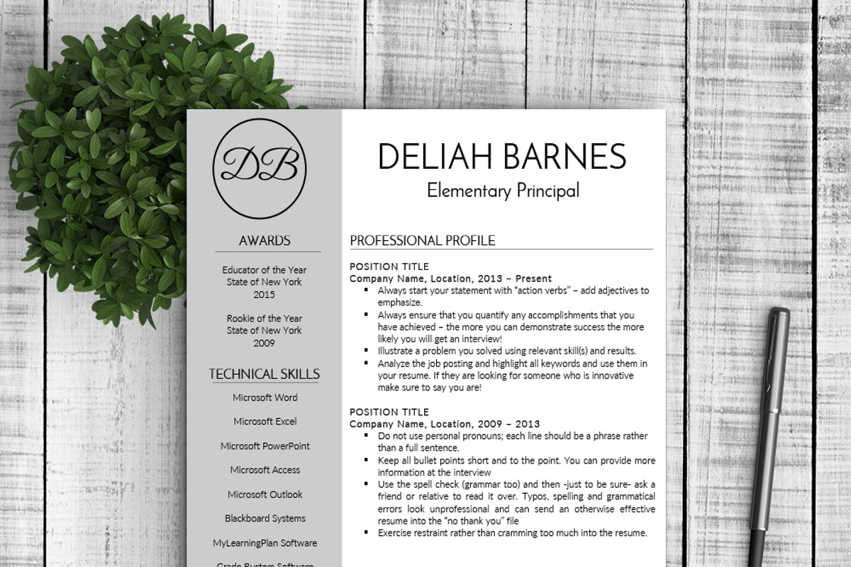 Resume & Cover Letter - Deliah, a Resume Template by Resume Template Shoppe (Photo 2 of 4)
