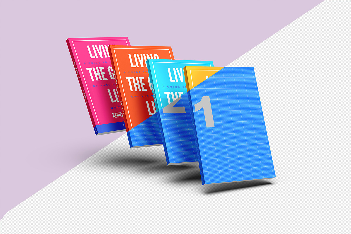 4 Book Box Set Mockup 6x9″ softcover, a Books & Magazine Mockup by Illusiongraphic (Photo 13 of 20)