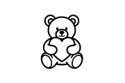 Cute Teddy Bear Love Vector Bundle, an Illustration by Designs_River (Thumbnail 49 of 51)
