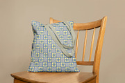 Denim blue Retro Floral Tile, a Pattern Graphic by snadiacreations (Thumbnail 3 of 3)