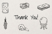 Mystical Whimsical Sketch Bundle, a Decorative Illustration by Artalia (Thumbnail 5 of 5)