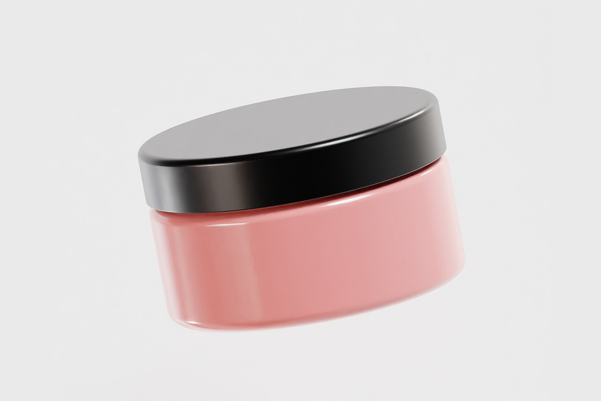 Cream jar 3d model, an Object 3D Model by fahad121 (Photo 3 of 5)