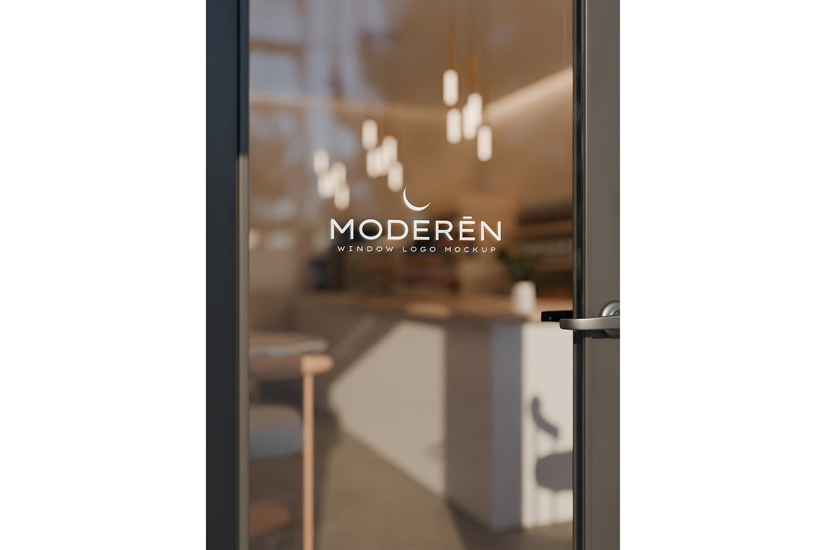 Logo Mockup on Glass Window Shop, an Advertising Mockup by Mockthethics. (Photo 2 of 5)