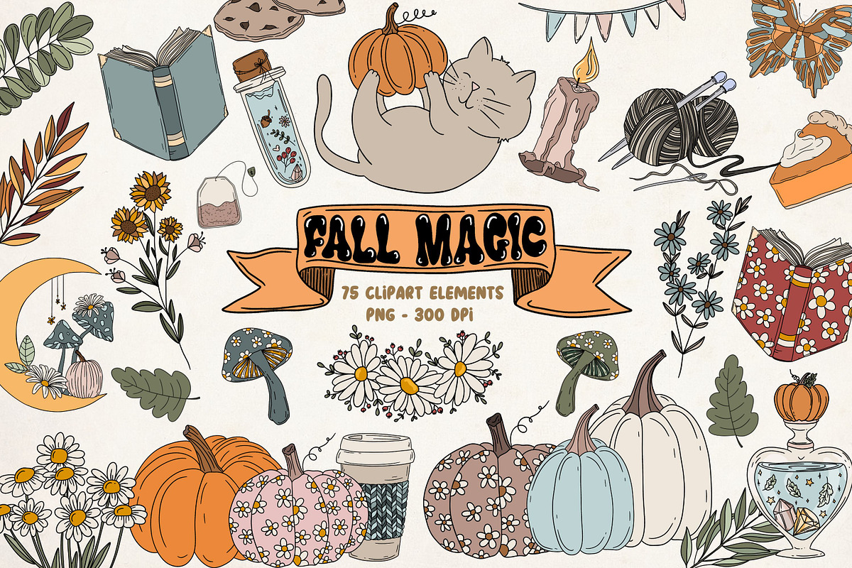 Thanksgiving Cozy Fall Clipart, a Graphic by Murphy & Frank (Photo 1 of 8)
