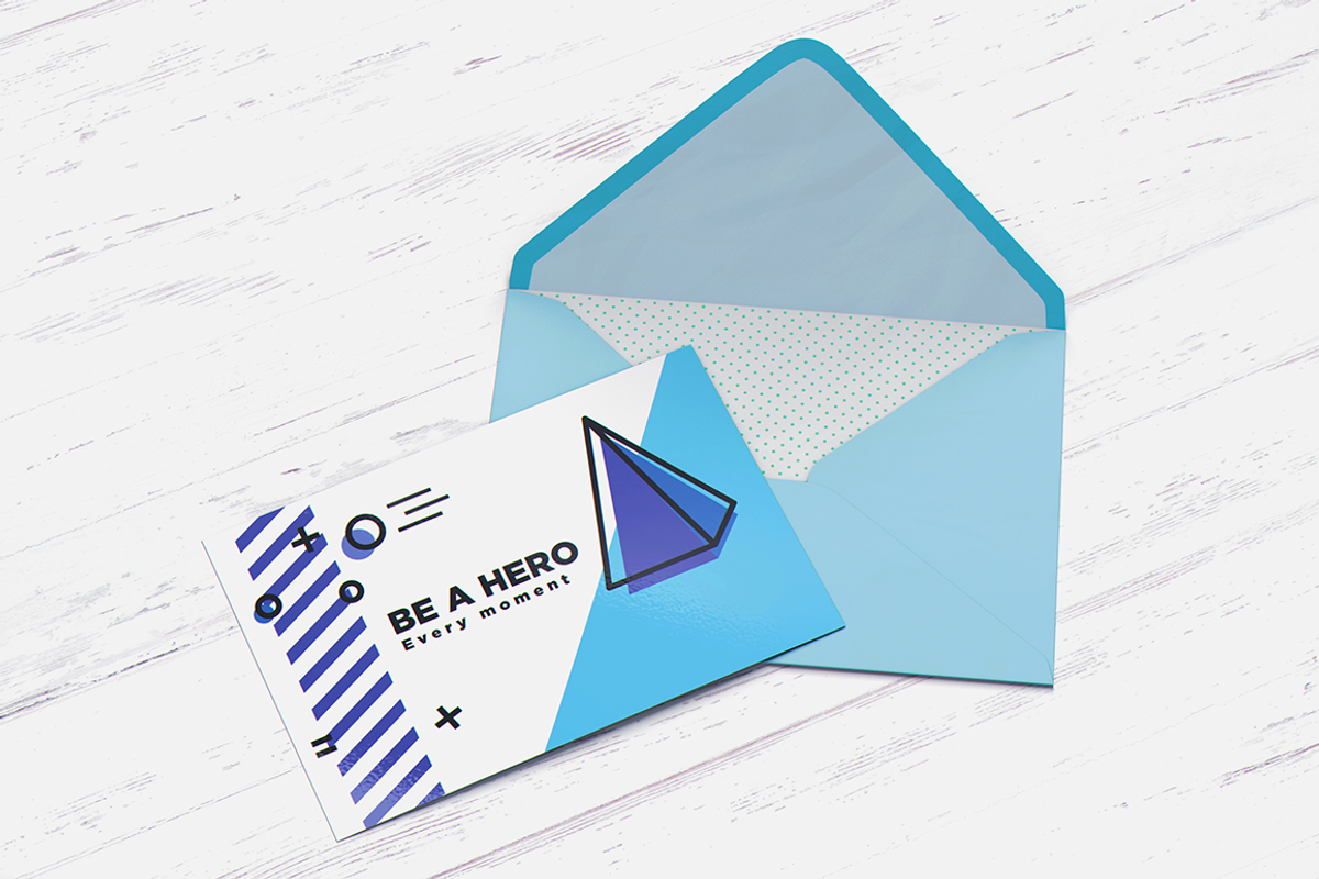 Postcard With Envelope MockUp, a Print Template by coloformia (Photo 3 of 10)