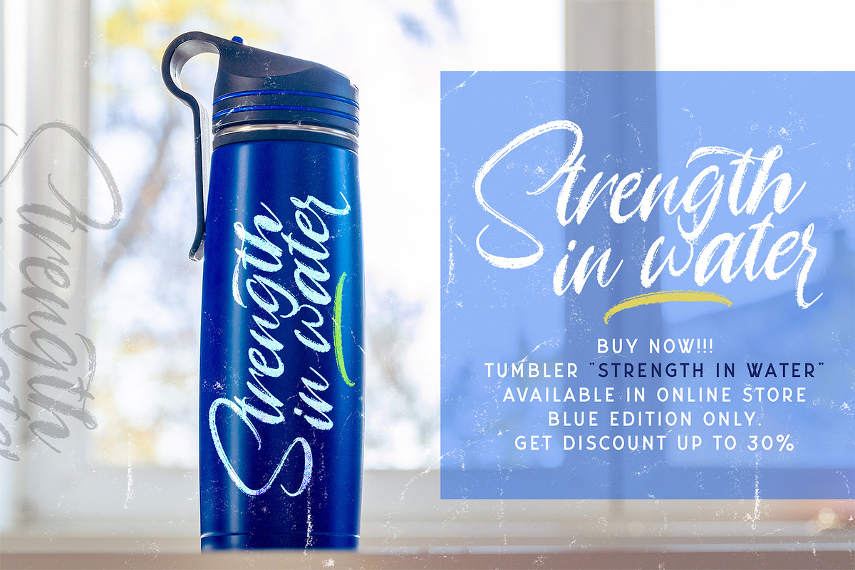 Angelicy - Textured Brush Font preview 8