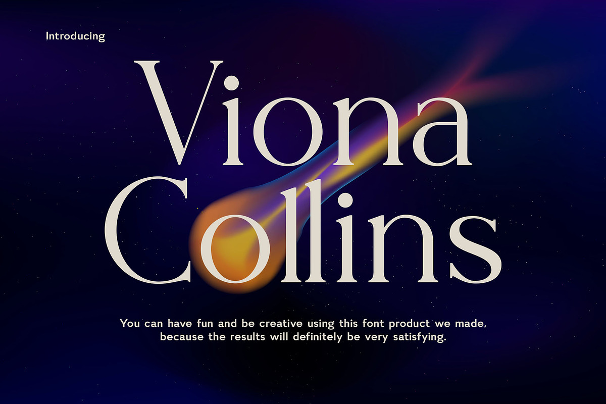 Viona Collins-Modern Serif Typeface, a Serif Font by Font Kingdom (Photo 1 of 7)