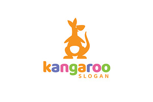 Playful Kangaroo Logo Design Vector, a Branding & Logo Template by brandphant