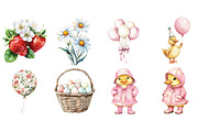 Watercolor Baby Goose Clipart, a Seasonal Illustration by CitraGraphics (Thumbnail 3 of 4)