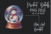 Christmas Snowman Globe Clipart Bund, an Illustration by Rose Art (Thumbnail 5 of 5)