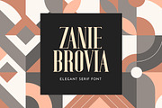 Zanie Brovia Display Serif Font, a Serif Font by UICreative (Thumbnail 1 of 6)