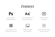 500 Social Media Quotes, a Social Media Template by Web Donut (Thumbnail 4 of 11)