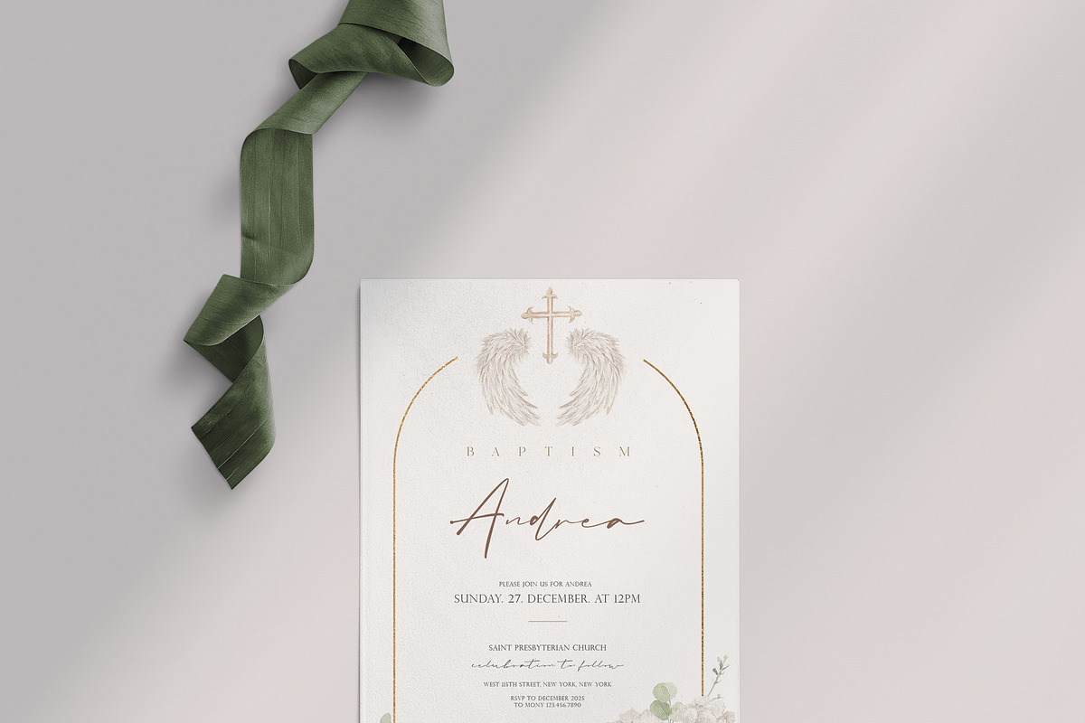 Watercolor Clipart - Holy BAPTISM, a Decorative Illustration by Beigetime (Photo 12 of 14)