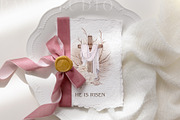 Easter Card Cross Art He Is Risen, a Card Template by PawGraphic (Thumbnail 3 of 10)