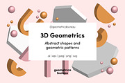 3D Geometrics, a Pattern Graphic by Geometrica Bureau (Thumbnail 1 of 11)