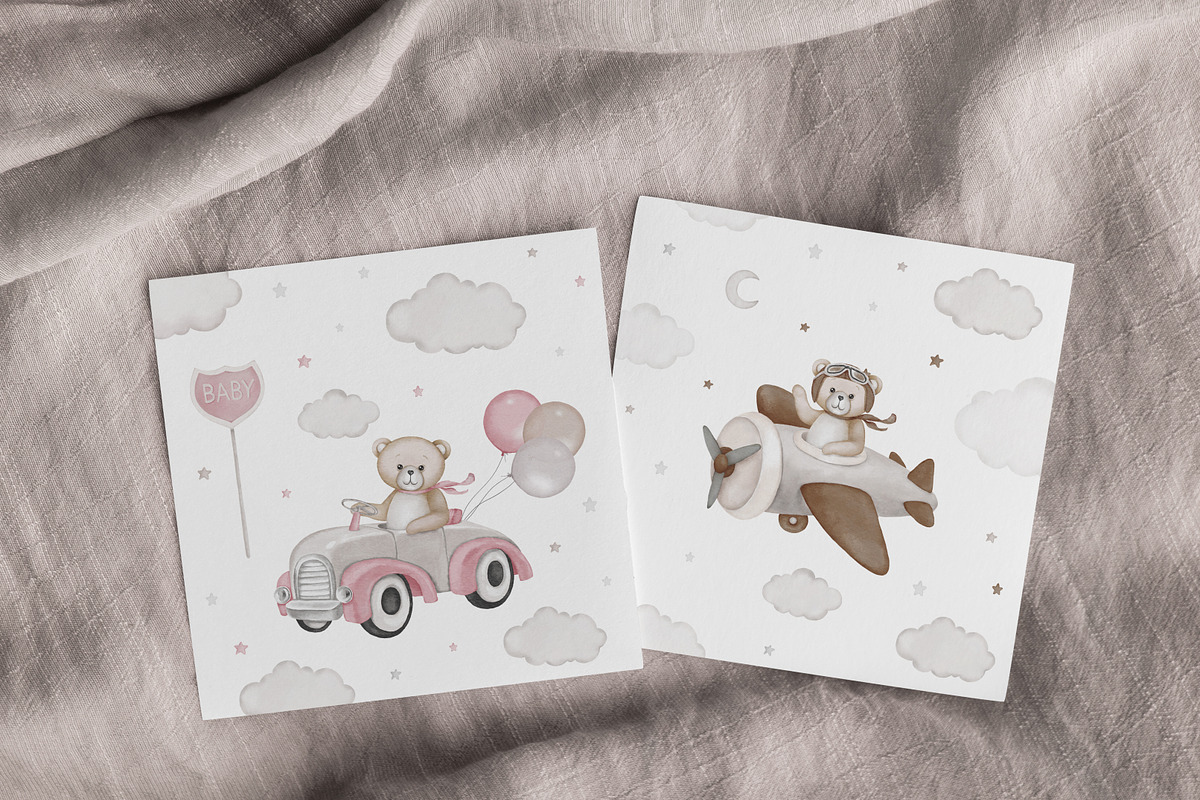 Baby Shower Bears - Kids Graphic Set, an Animal Illustration by Veris Studio (Photo 8 of 18)