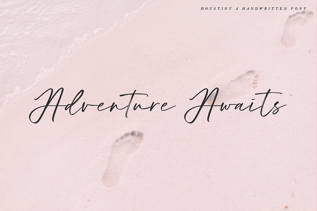 Houstiny - Handwritten Font, a Script Font by Megi Satyo Widodo (Photo 14 of 17)
