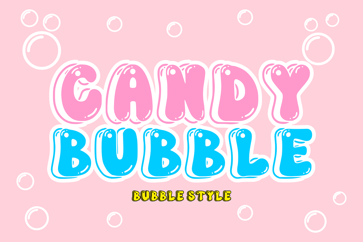 Sugar Bubble - Playful Font, a Sans Serif Font by KiddoGlyphs Studio (Photo 2 of 3)