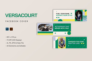 Versacourt - Facebook Cover, a Social Media Template by StreaksideStd