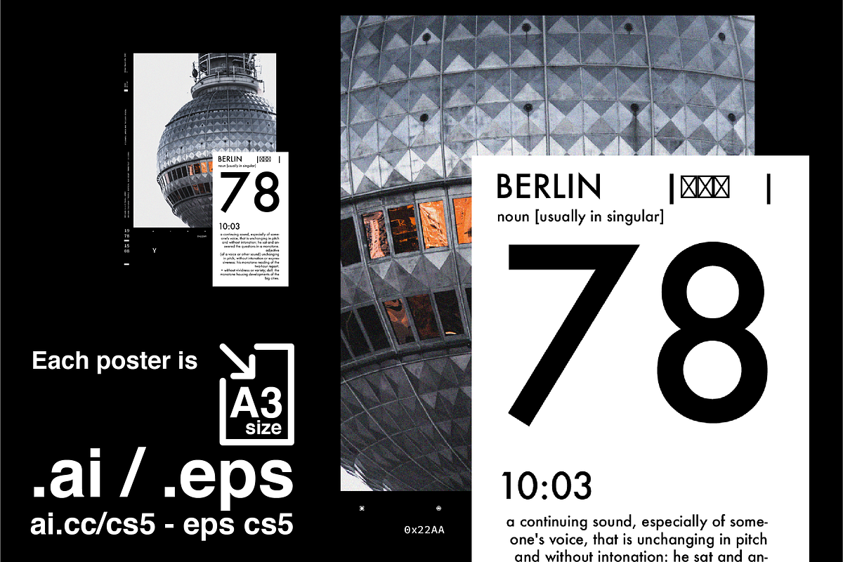 10 Fully Editable Typographic Poster, a Graphic by NoSpoon Design (Photo 2 of 8)